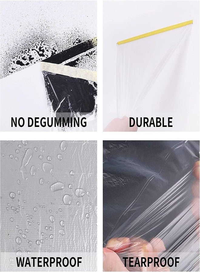 USTAD Heavy Duty Transparent Tarpaulin 4x6 ft for Drying Papad, Pickle & Snacks | Waterproof, Washable & Reusable Plastic polythene Sheet for Kitchen, Food Preparation & Multipurpose Household Use - Image 2